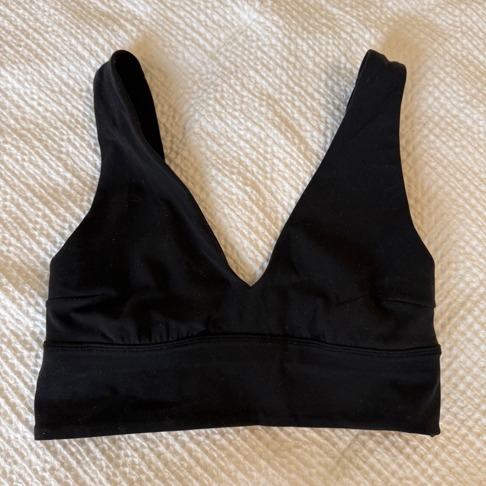 lululemon athletica V-Neck Black Sports Bra
